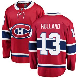 Herren Montreal Canadiens Eishockey Trikot Peter Holland #13 Breakaway Rot Fanatics Branded Heim